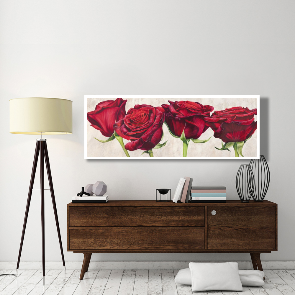 Rose romantiche-Paper Art-74&quotx26"