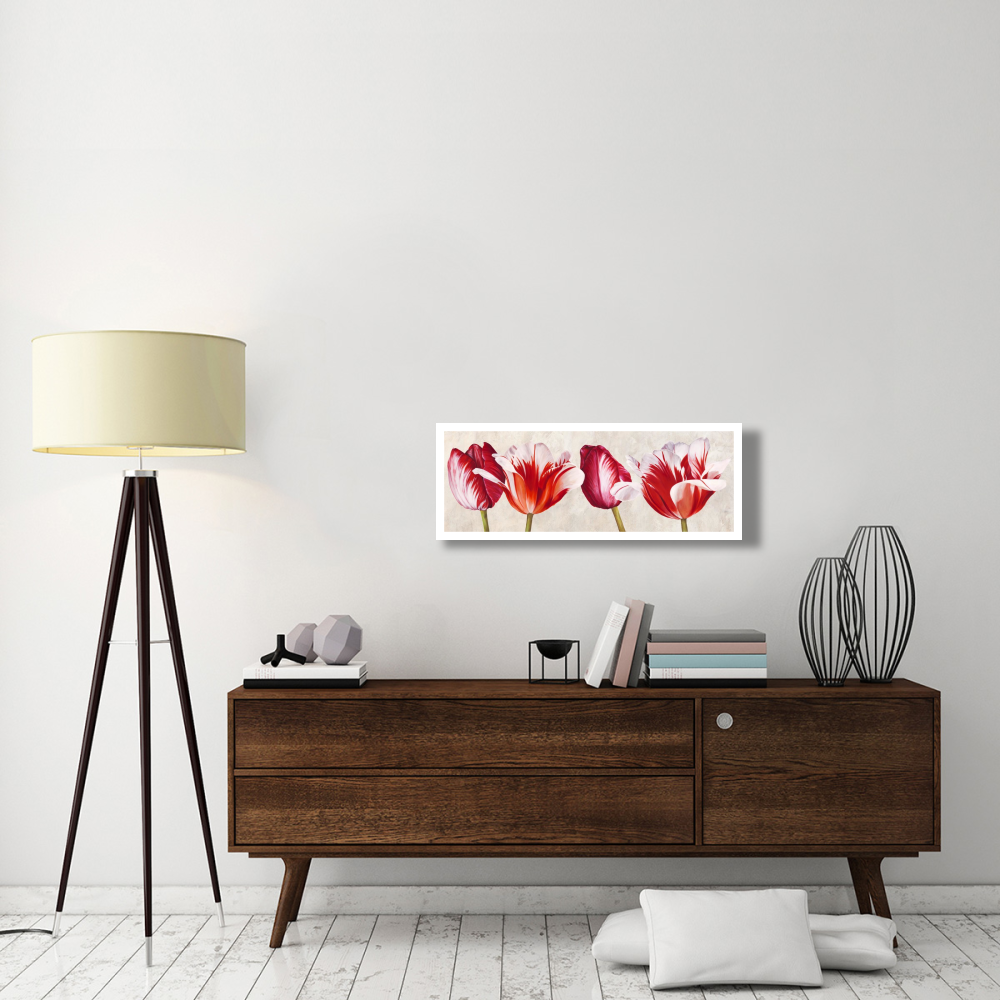 Gioiosi tulipani-Paper Art-38&quotx14"