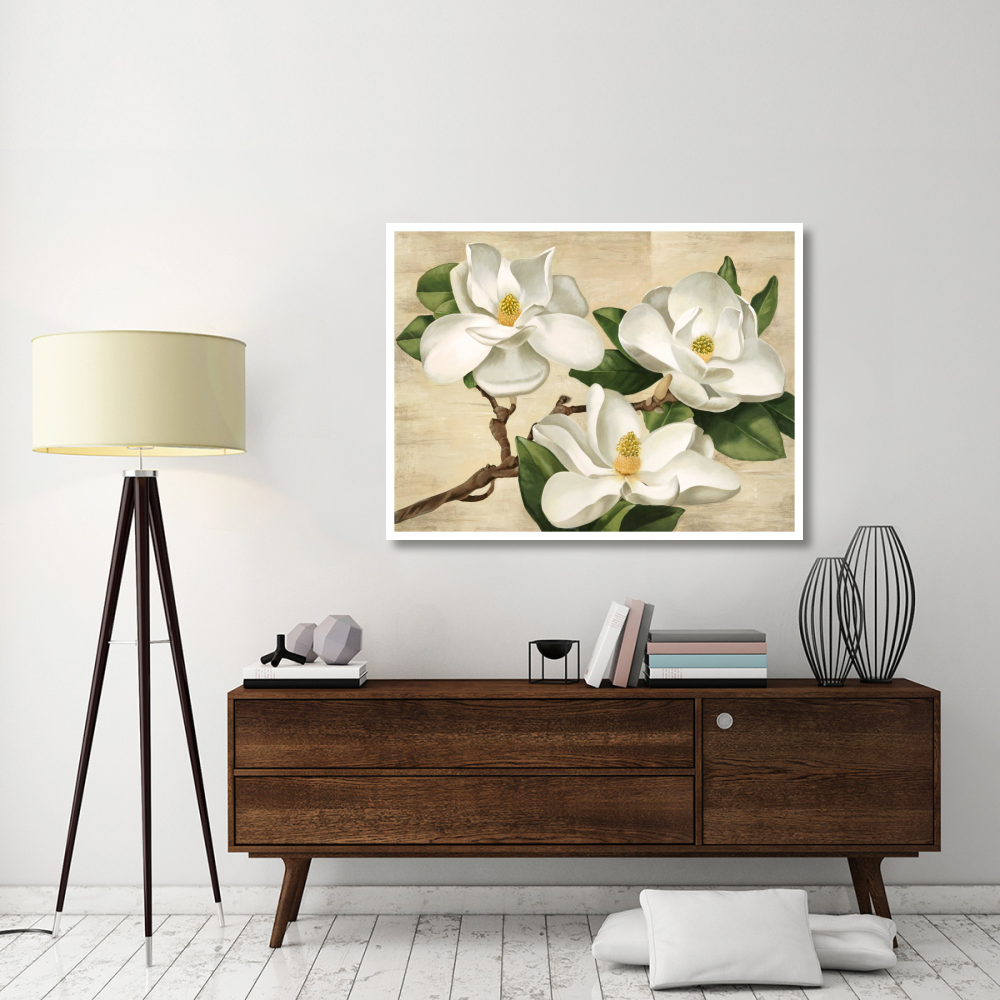 Magnolie Bianche-Paper Art-50&quotx38"