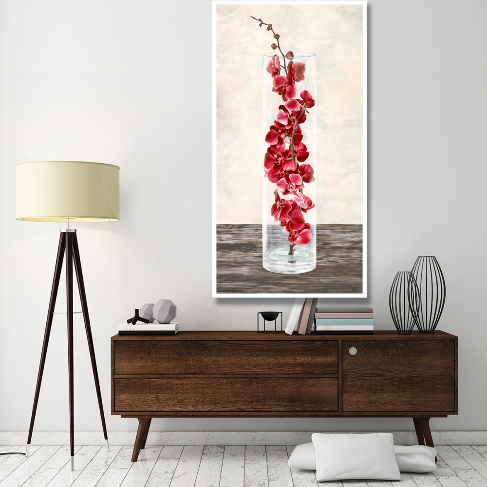 Arrangement of orchids-Paper Art-38&quotx74"