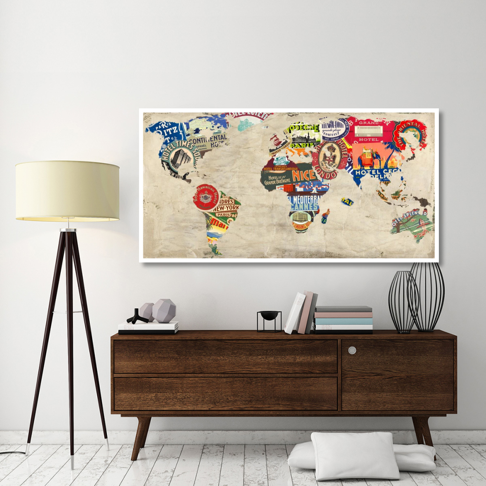Bon Voyage-Paper Art-74&quotx38"