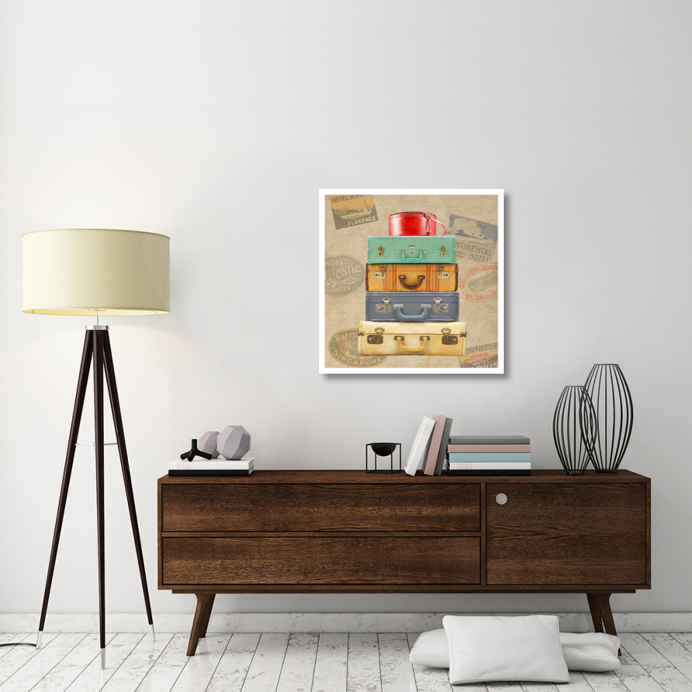 Bagage  man II-Paper Art-32&quotx32"