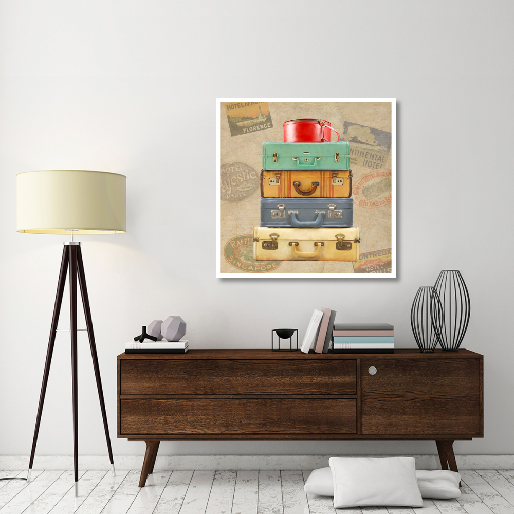 Bagage  man II-Paper Art-42&quotx42"