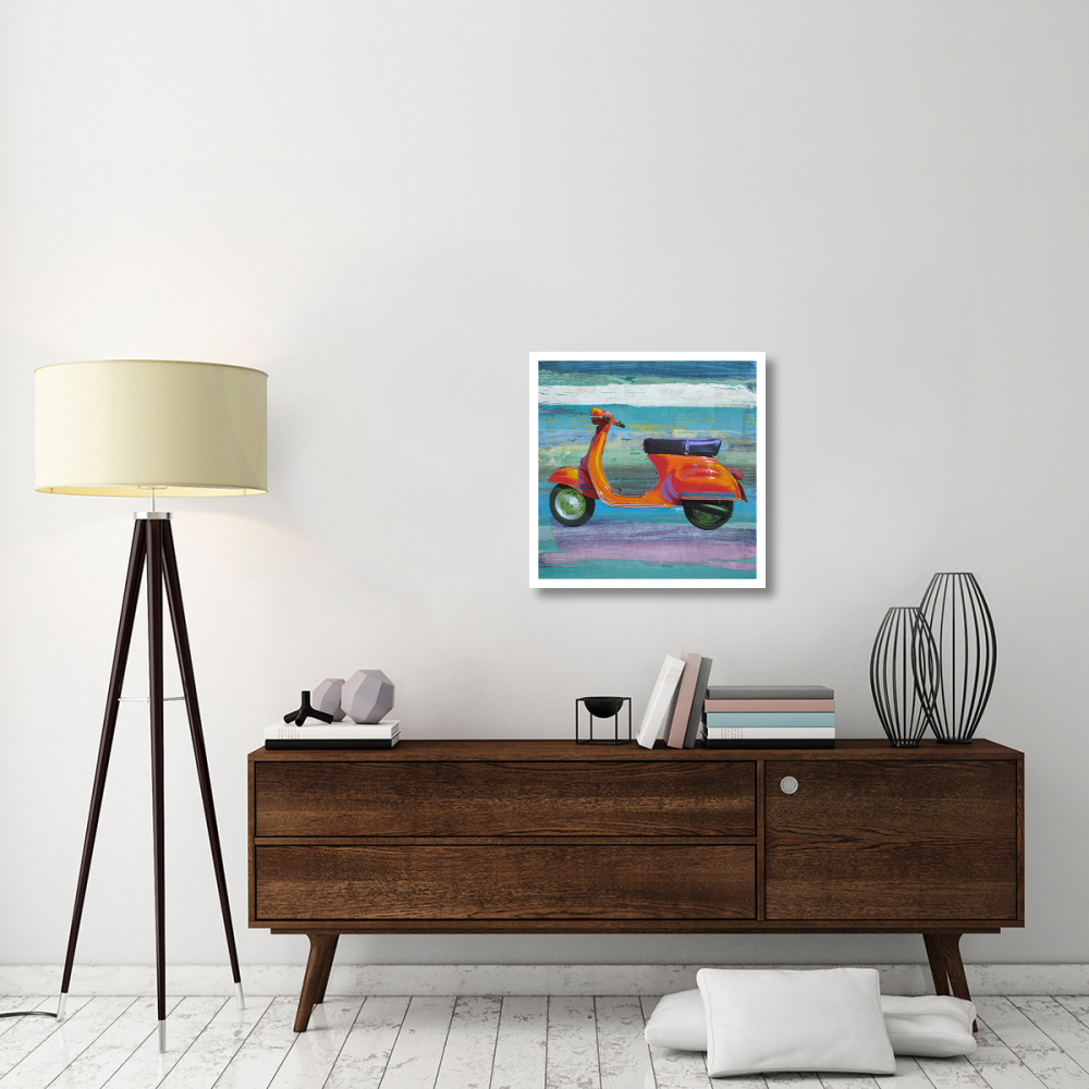 Pop Scooter II-Paper Art-26&quotx26"