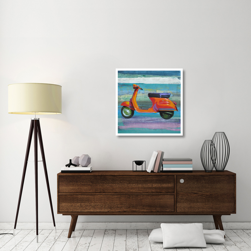 Pop Scooter II-Paper Art-32&quotx32"