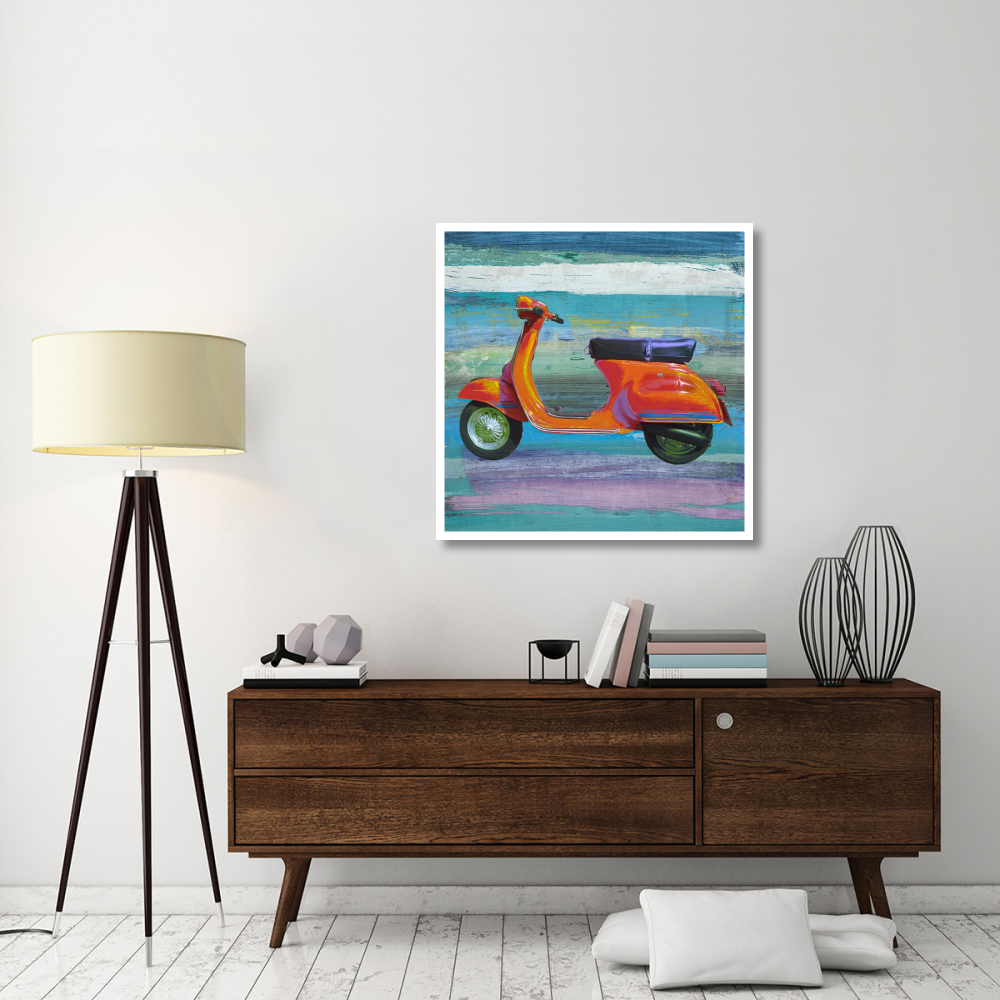 Pop Scooter II-Paper Art-38&quotx38"