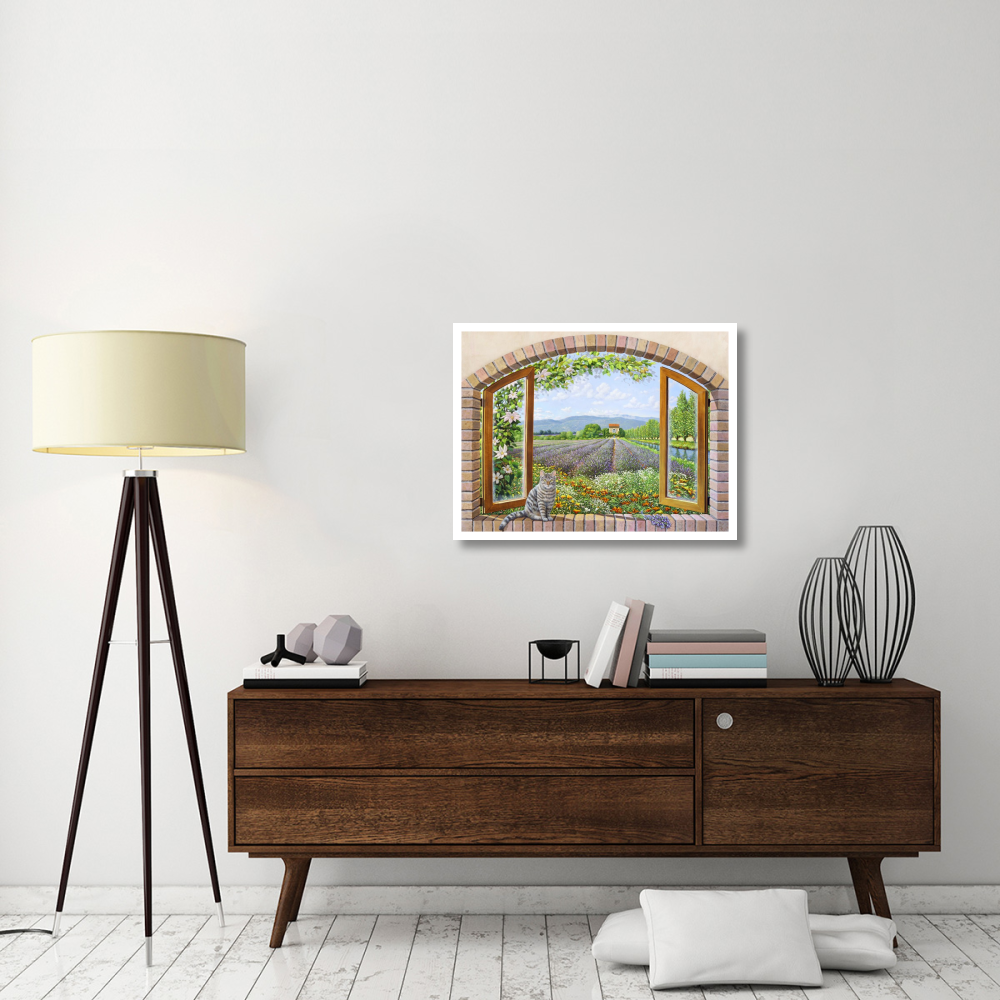 Finestra in provenza-Paper Art-34&quotx26"