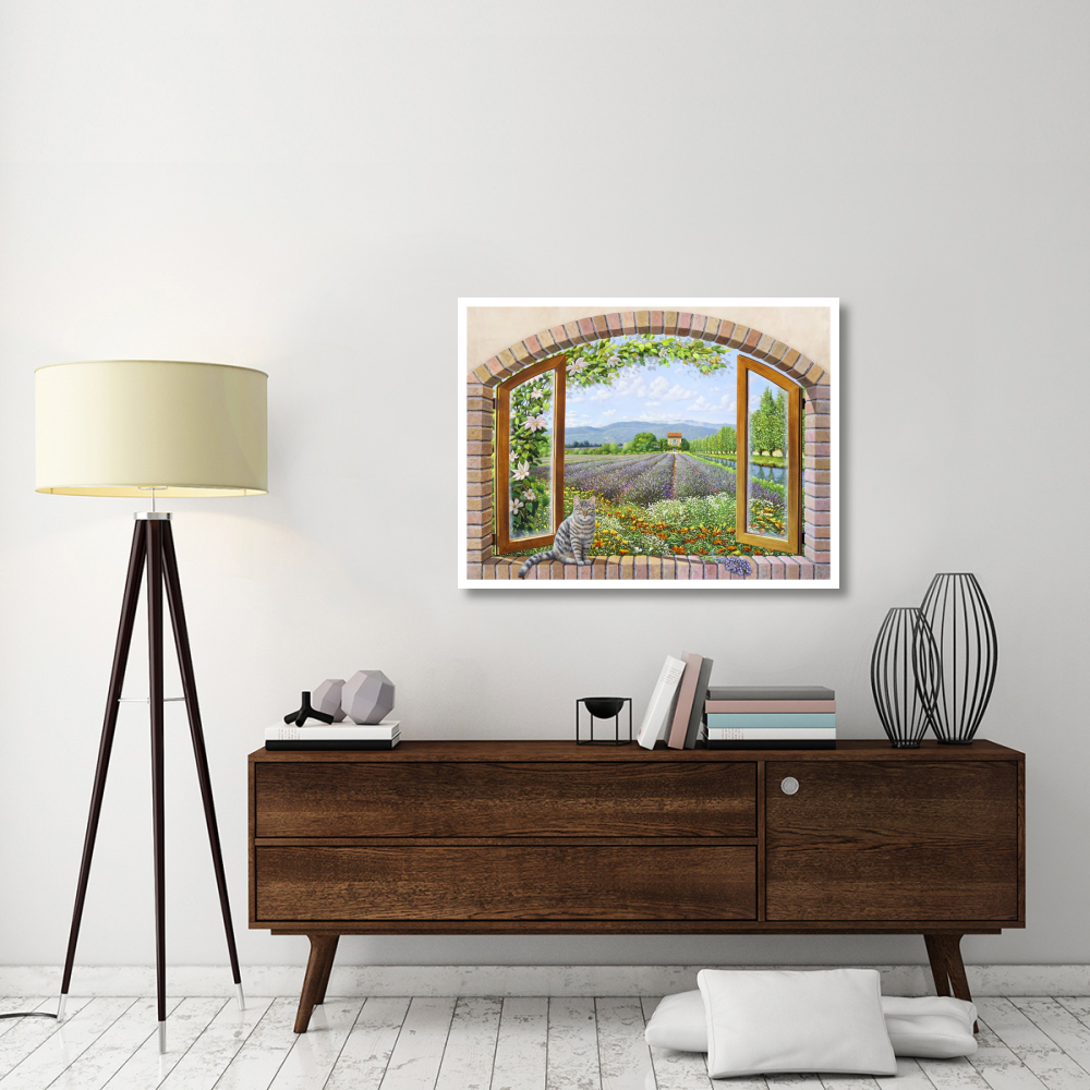 Finestra in provenza-Paper Art-42&quotx32"