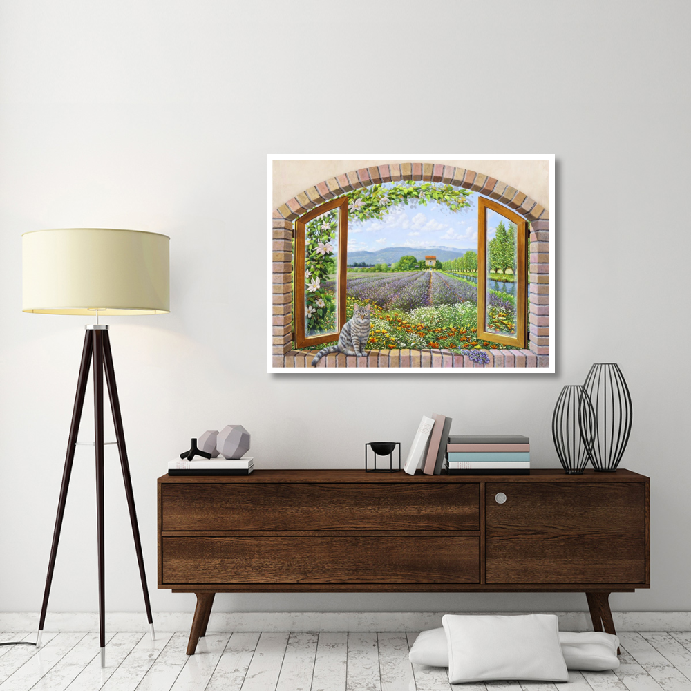 Finestra in provenza-Paper Art-50&quotx38"