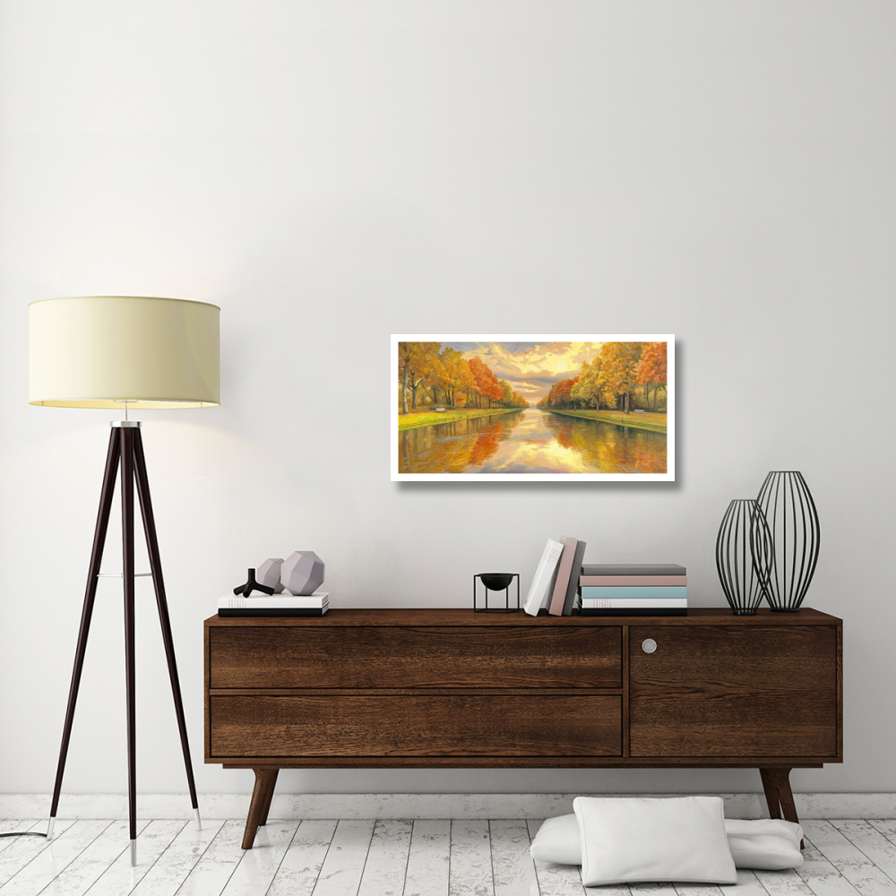 Boulevard sull'acqua-Paper Art-38&quotx20"
