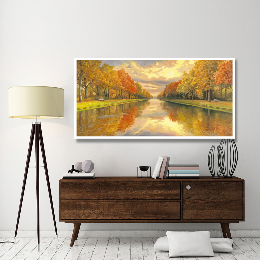 Boulevard sull'acqua-Paper Art-74&quotx38"