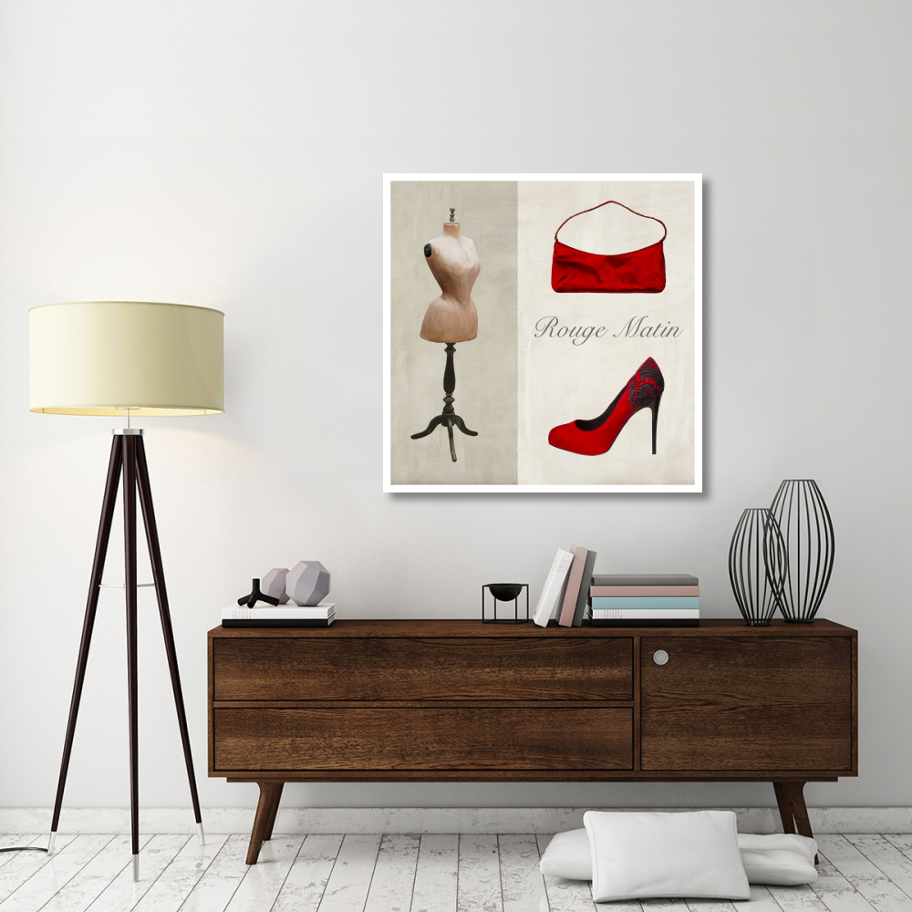 Rouge Matin-Paper Art-42&quotx42"