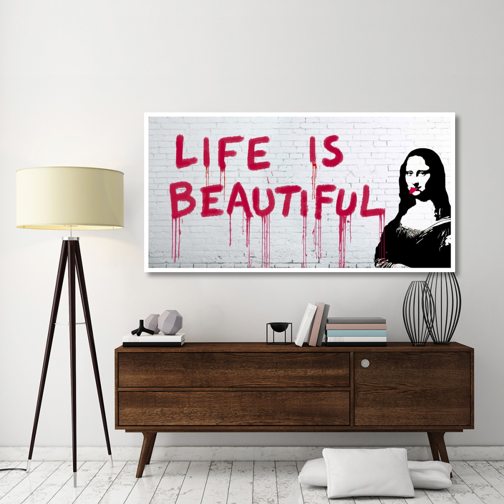 Life is beautiful-Paper Art-74&quotx38"