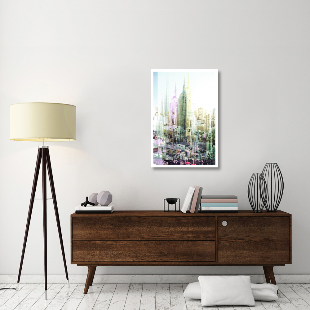 Empire State Building Multiexposure I-Paper Art-26&quotx38"