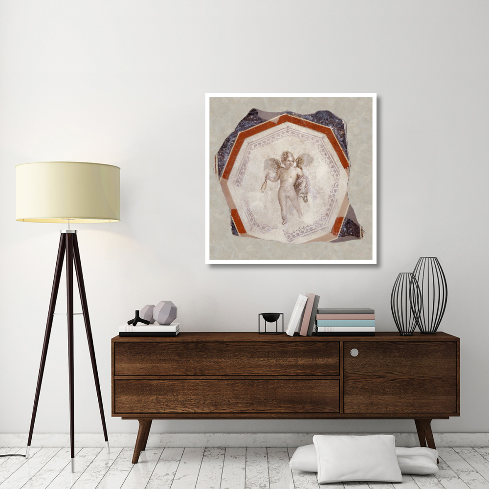 Fresco Depicting Cupid holding Two Sticks and a Pail-Paper Art-42&quotx42"