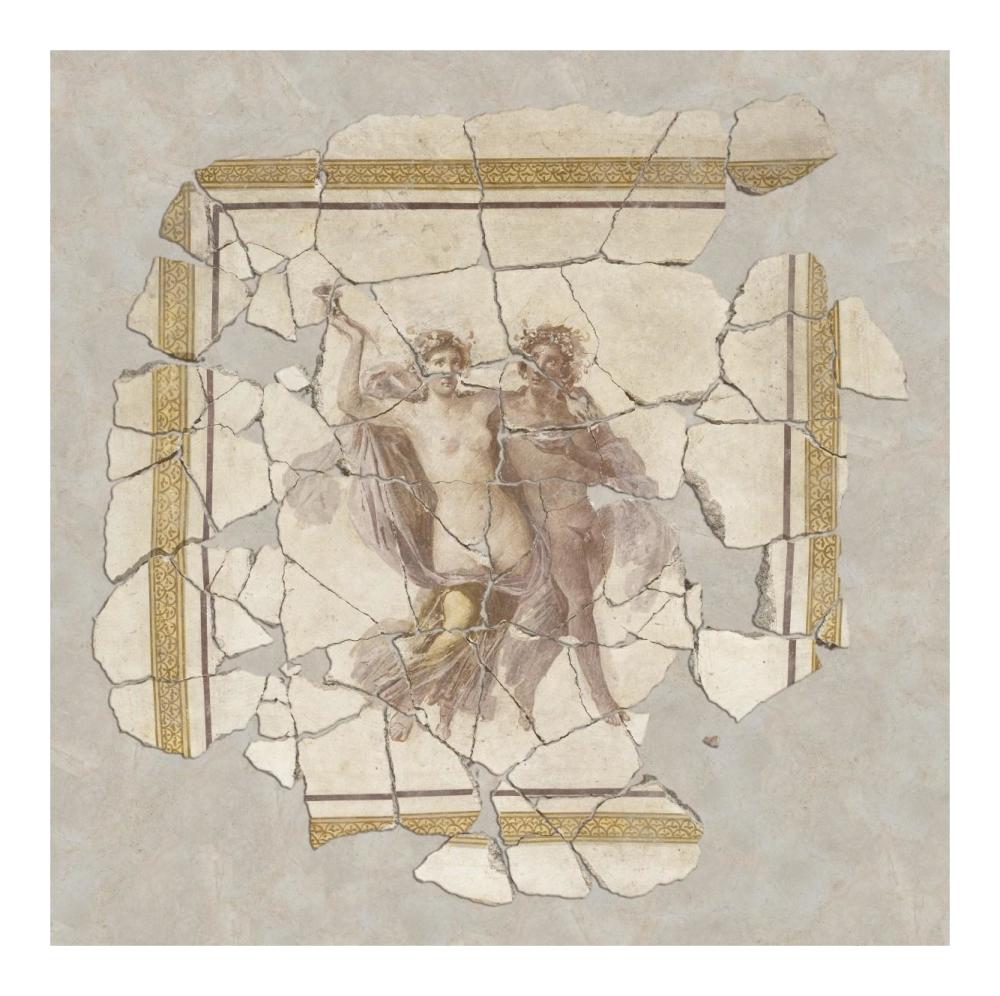 Fresco Fragment-Paper Art-20"x20"