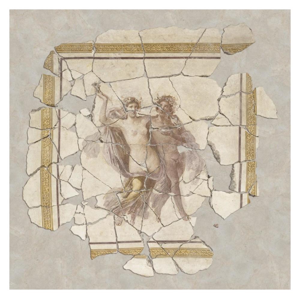 Fresco Fragment-Paper Art-32"x32"