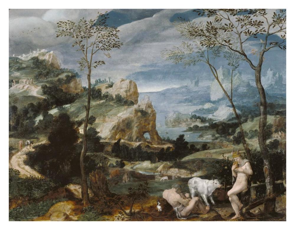 Landscape with Mercury and Argus-Paper Art-34"x26"
