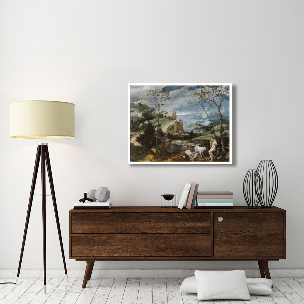 Landscape with Mercury and Argus-Paper Art-42&quotx32"