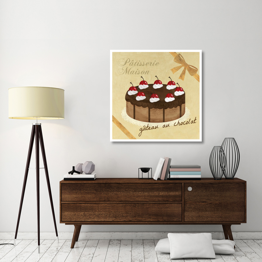 Gateau au chocolat-Paper Art-42&quotx42"