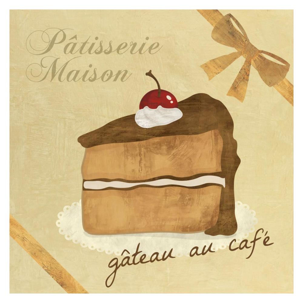 Gateau au cafe-Paper Art-32"x32"