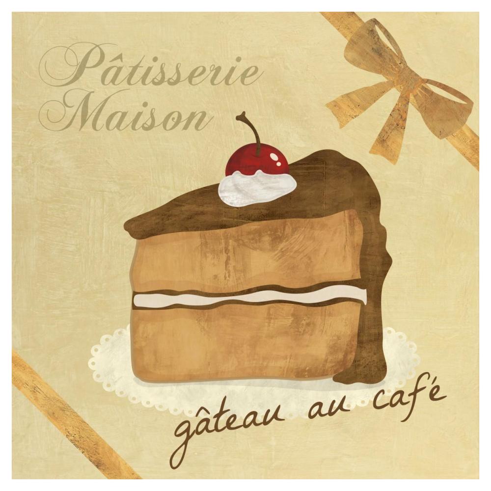 Gateau au cafe-Paper Art-42"x42"