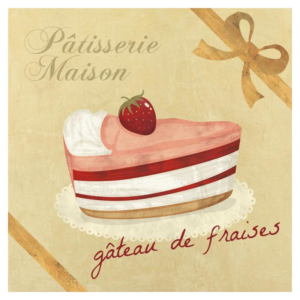 Gateau de fraises-Paper Art-38"x38"
