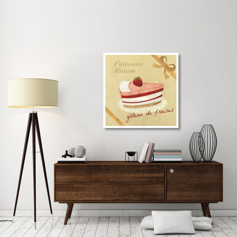 Gateau de fraises-Paper Art-38&quotx38"