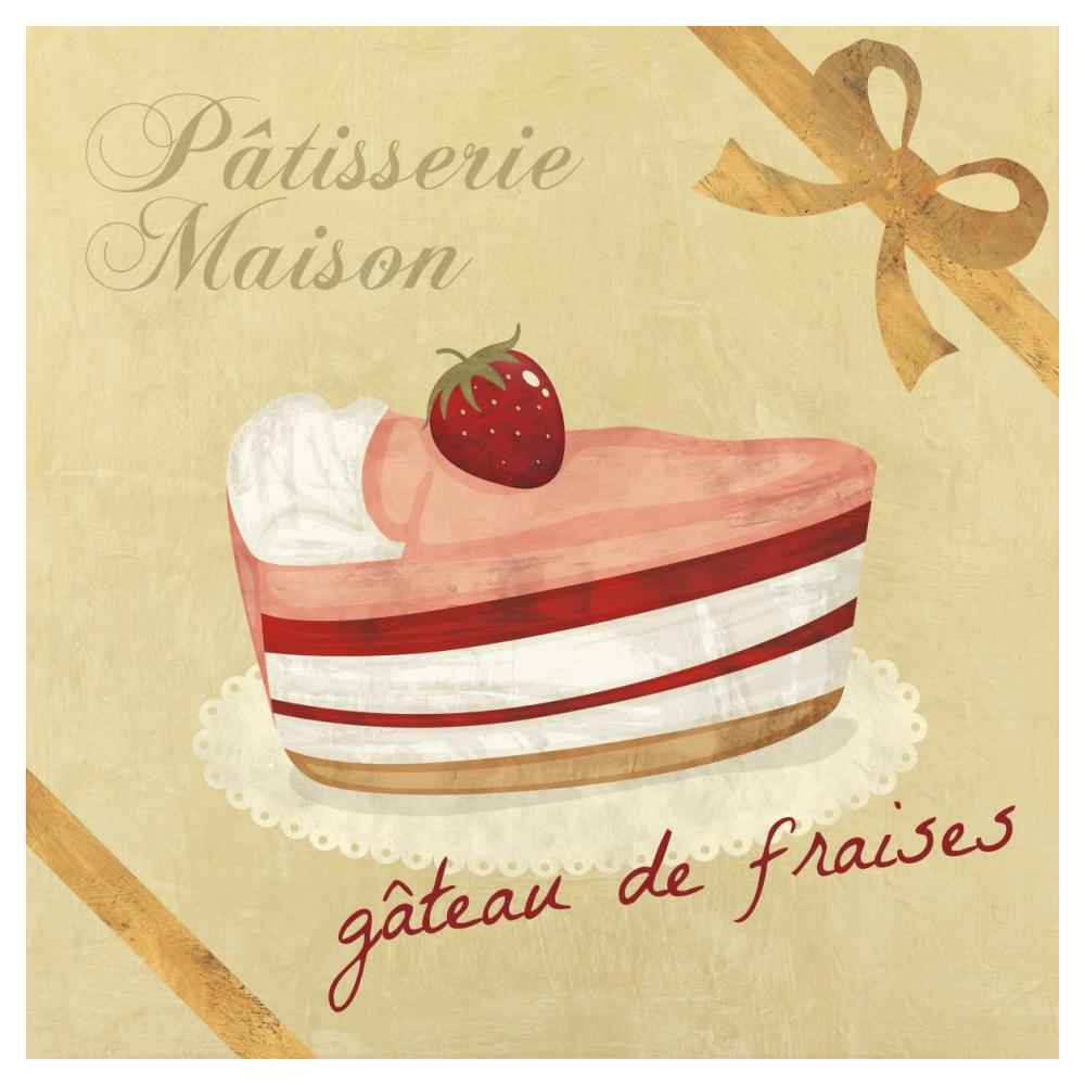 Gateau de fraises-Paper Art-42"x42"