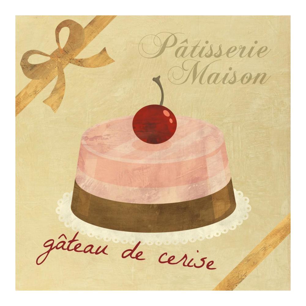 Gateau de cerise-Paper Art-20"x20"