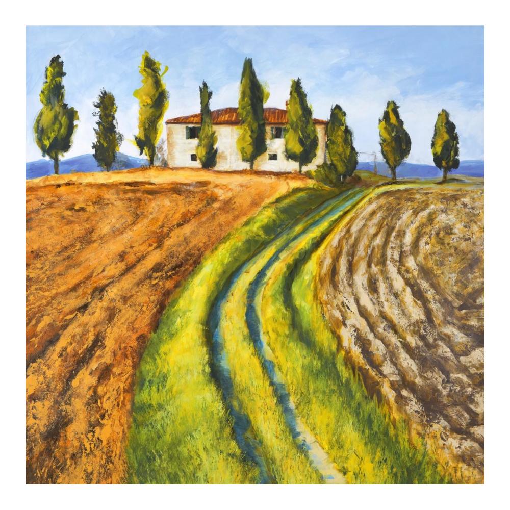 Casa di campagna-Paper Art-20"x20"