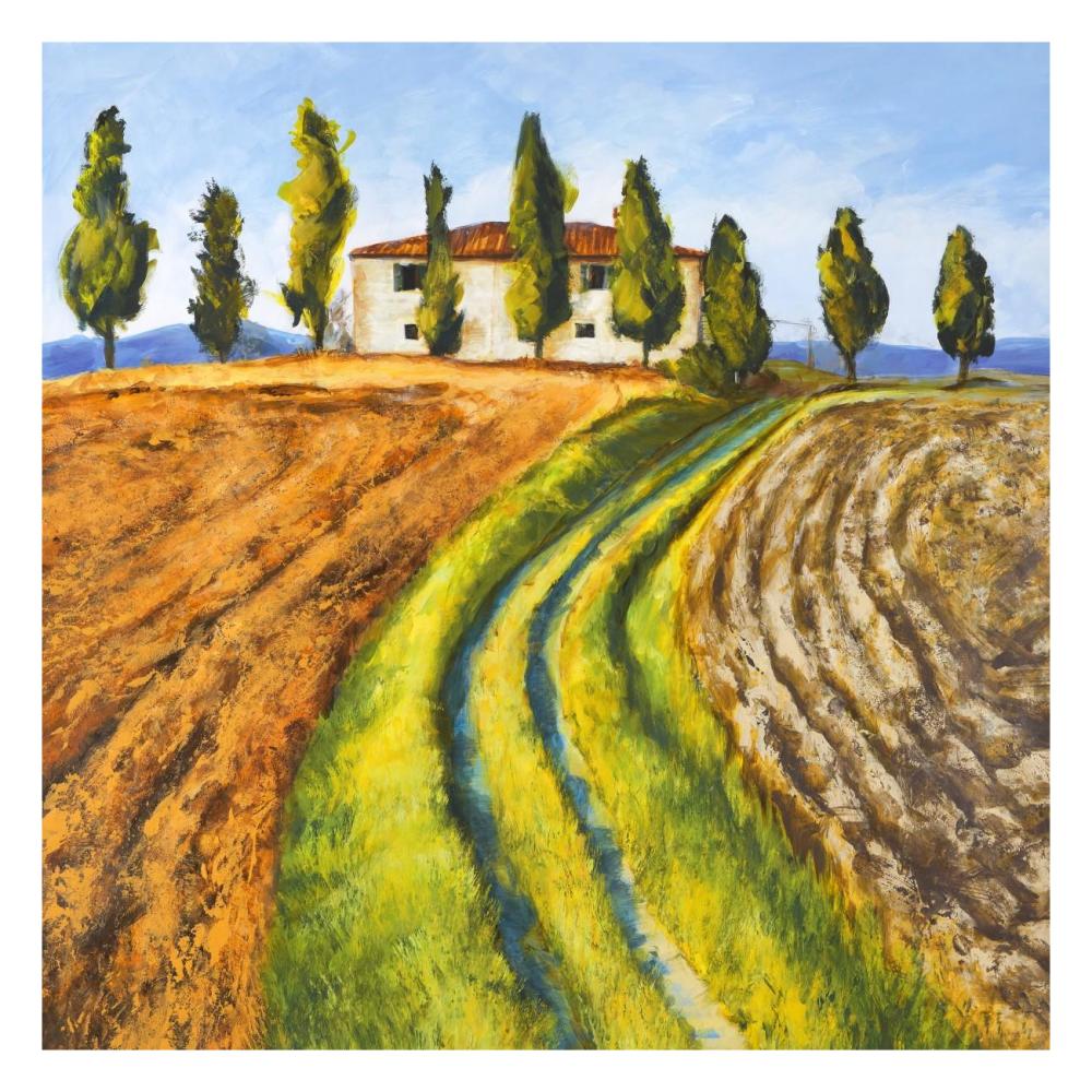 Casa di campagna-Paper Art-26"x26"