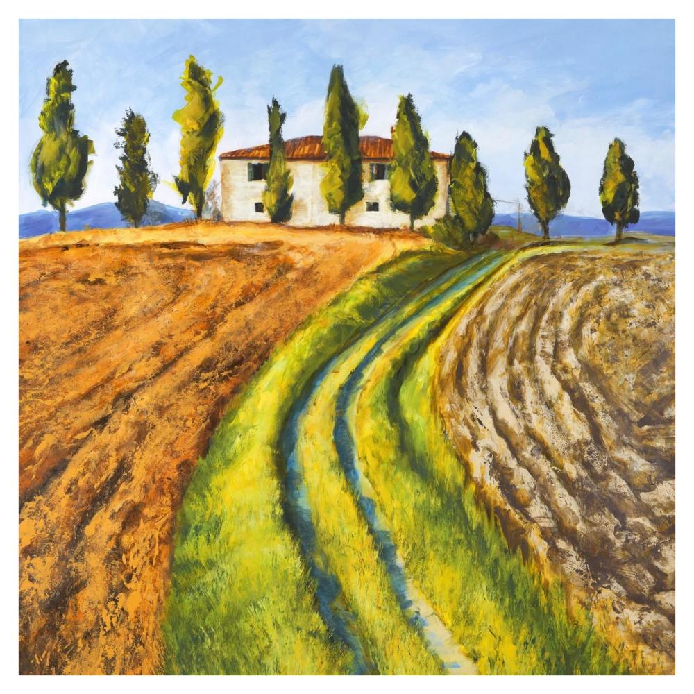 Casa di campagna-Paper Art-38"x38"