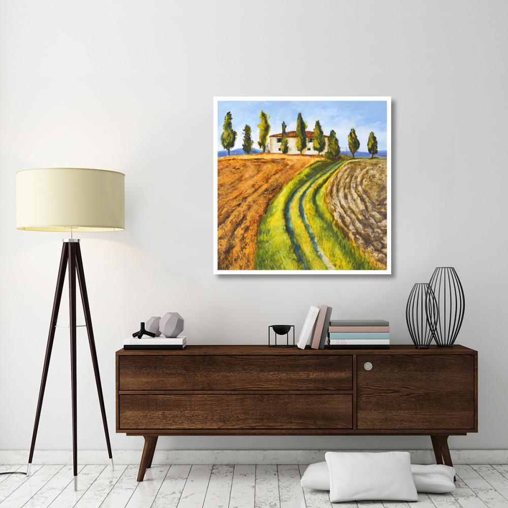 Casa di campagna-Paper Art-42&quotx42"