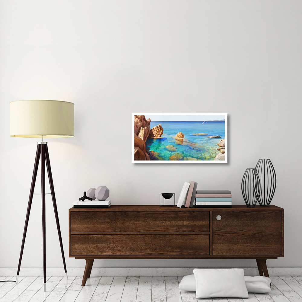 Cala del Vento-Paper Art-38&quotx20"
