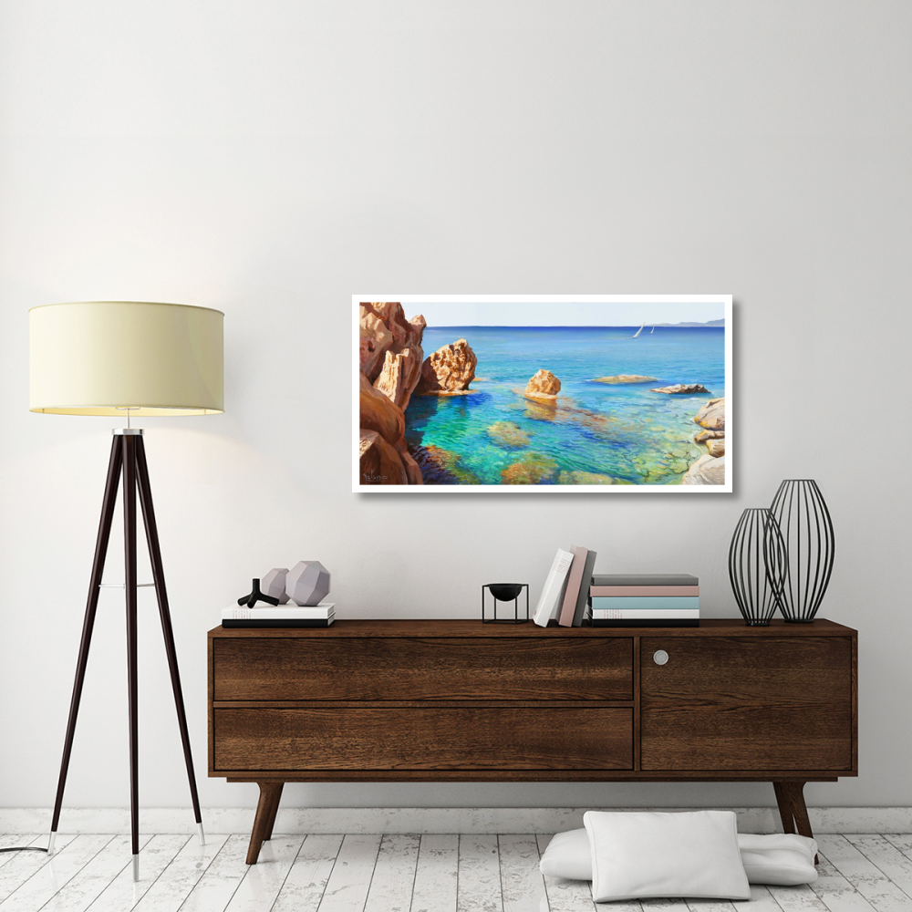 Cala del Vento-Paper Art-50&quotx26"