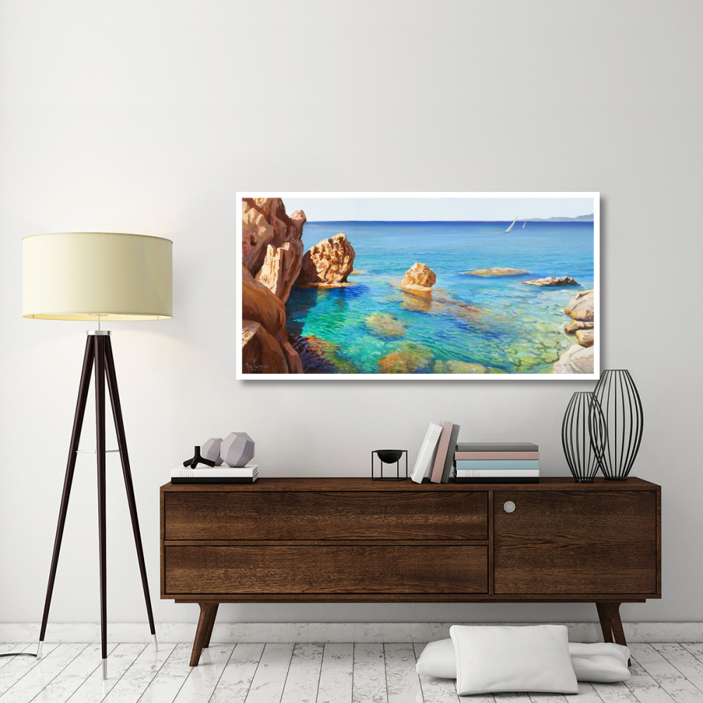 Cala del Vento-Paper Art-62&quotx32"