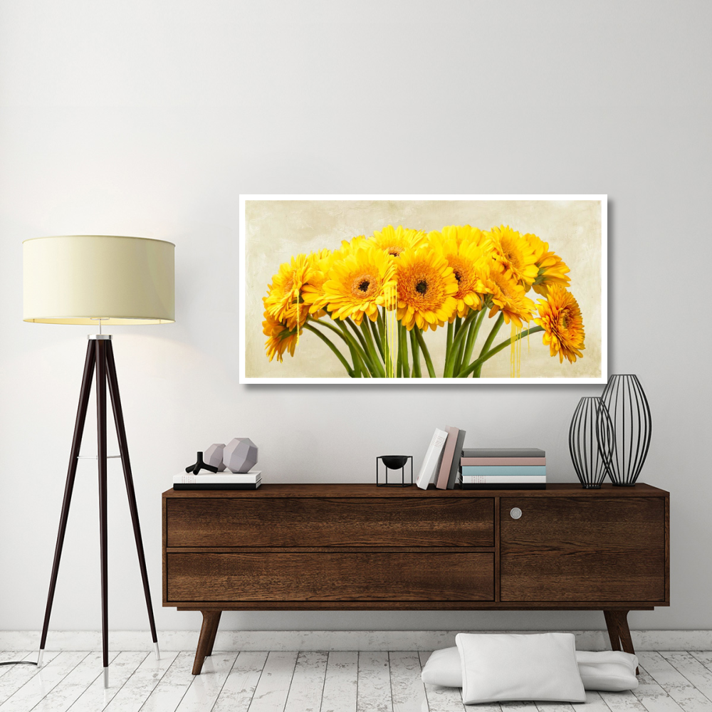 Gerbera Abstraction-Paper Art-62&quotx32"