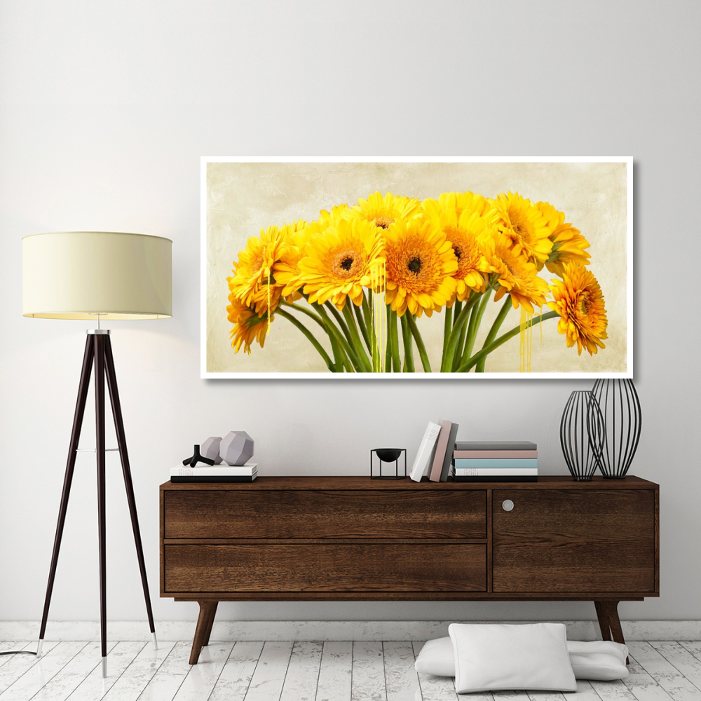 Gerbera Abstraction-Paper Art-74&quotx38"