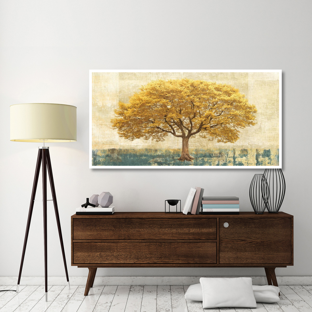 Gilded Oak-Paper Art-74&quotx38"