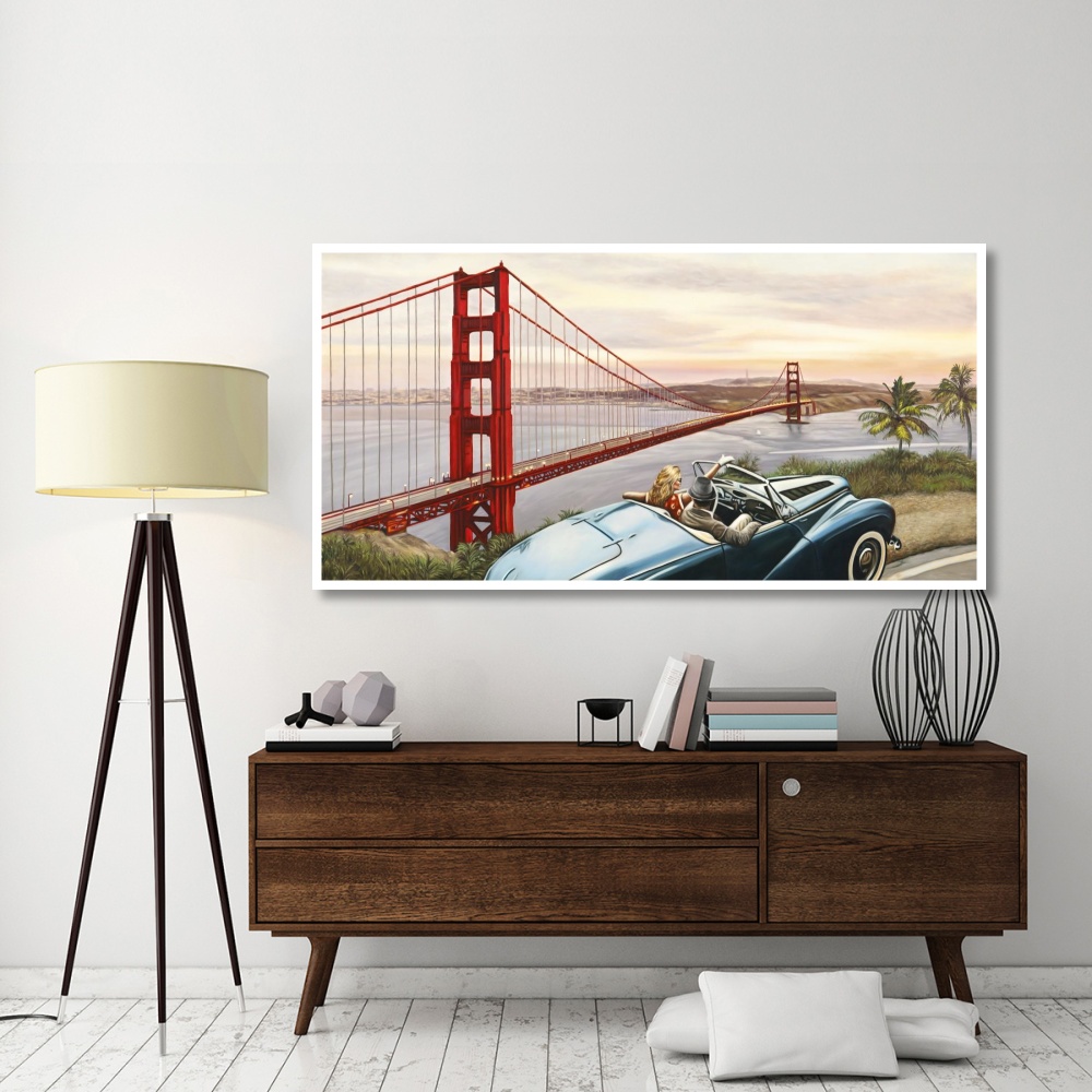 Golden Gate View-Paper Art-74&quotx38"