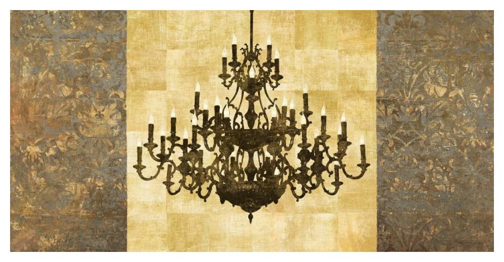 Chandelier Classique-Paper Art-50"x26"