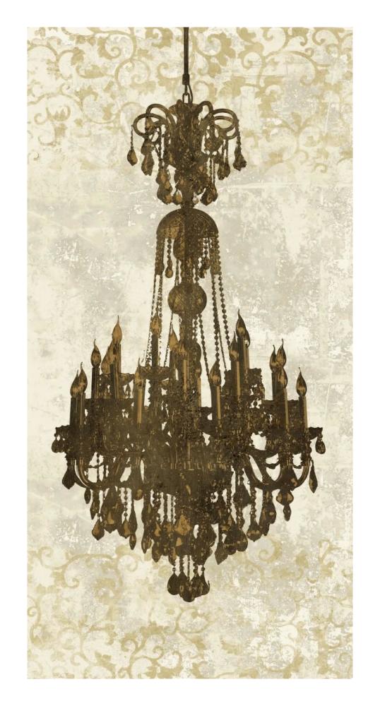 Panneau Chandelier II-Paper Art-14"x26"