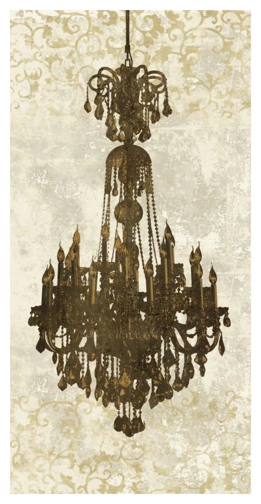 Panneau Chandelier II-Paper Art-26"x50"