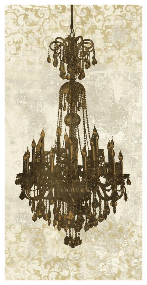 Panneau Chandelier II-Paper Art-32"x62"