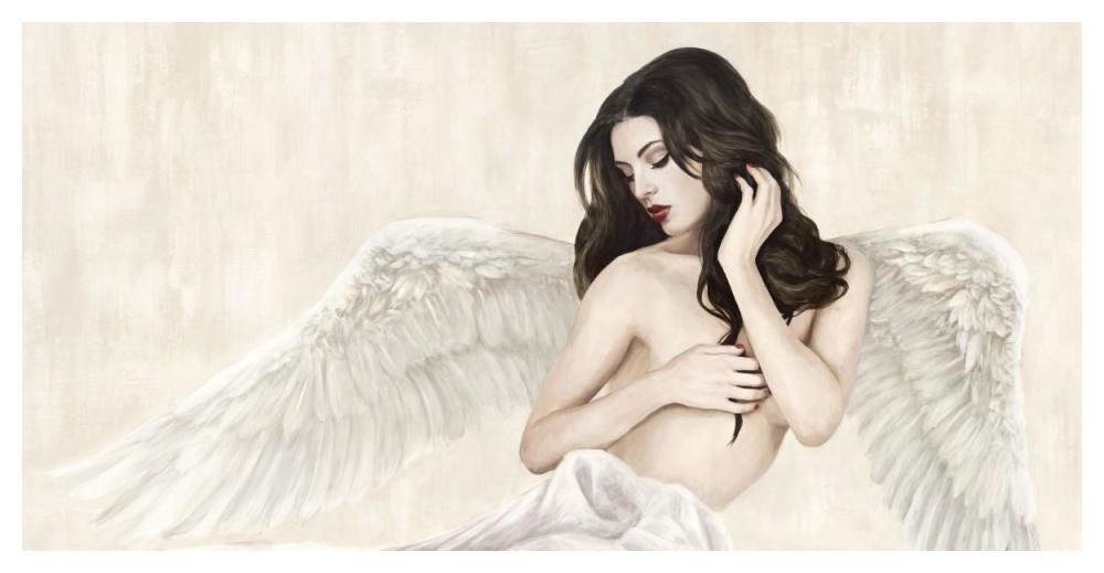 Inspiring Angel (detail)-Paper Art-50"x26"