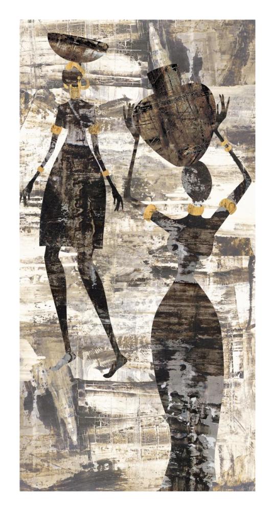 Africa I-Paper Art-14"x26"