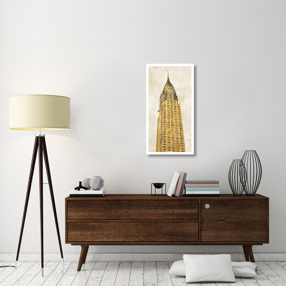 Gilded Skyscraper I-Paper Art-20&quotx38"