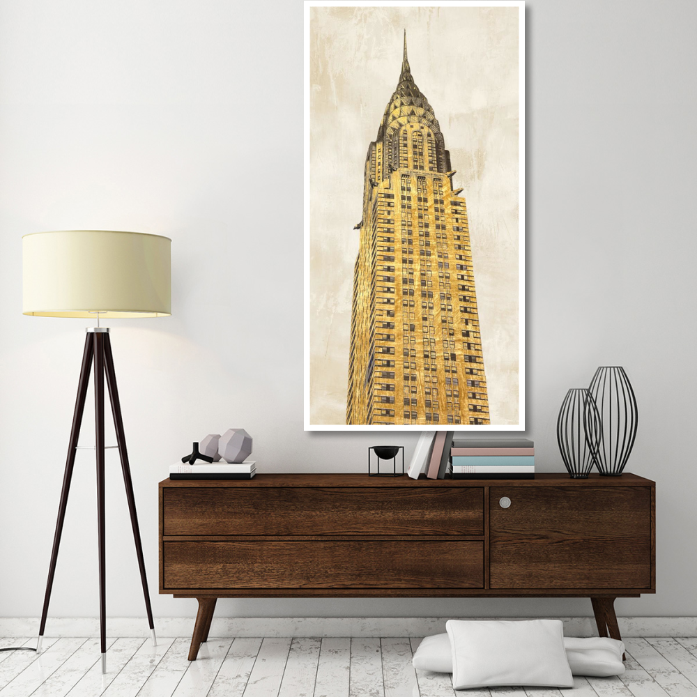 Gilded Skyscraper I-Paper Art-38&quotx74"