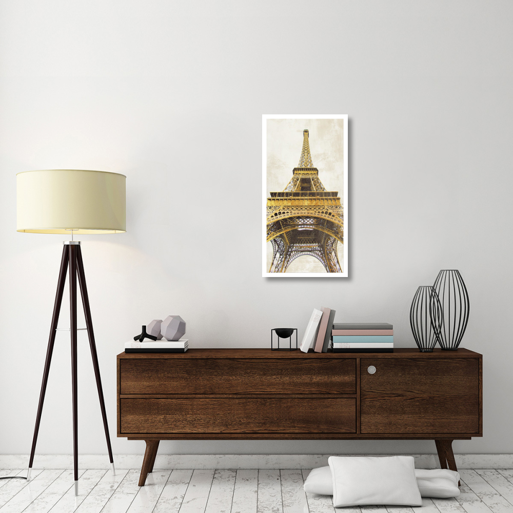 Gilded Eiffel Tower-Paper Art-20&quotx38"